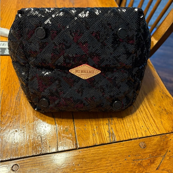 MZ Wallace Black and Blue Sequin Tote - Picture 6 of 8